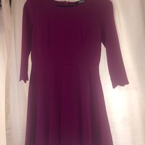 Purple A-line dress